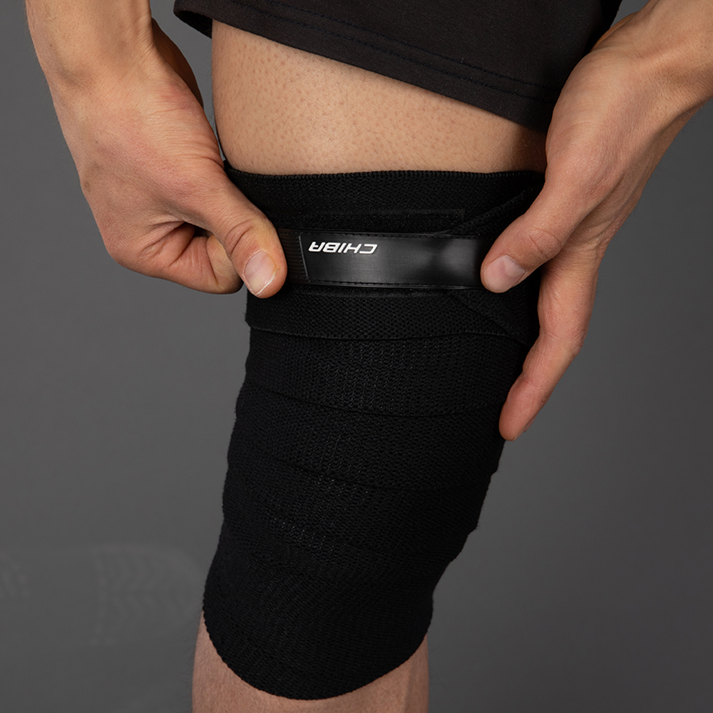 Knee Wrap Black Line black/10