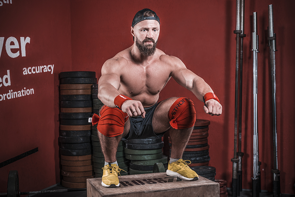 Strongman Kneewrap red/04