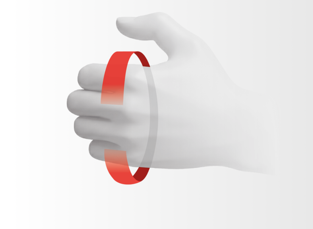 Measure palm circumference around the widest part excluding thumb